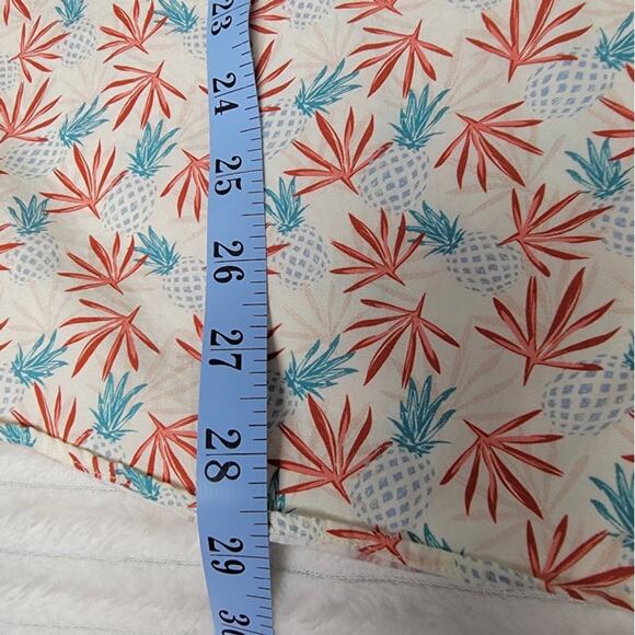 1901 Fairview Wash Shirt Men’s L Pineapple Print Button Up Cotton Short Sleeve - Picture 6 of 9